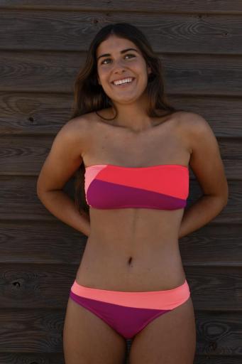 Bikini bandeau fucsia Zambia [3]
