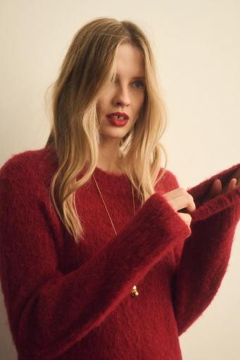 Jersey lana alpaca rojo Sullivan [1]