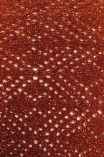 Toquilla tricot diseño calado terracota Triana [2]