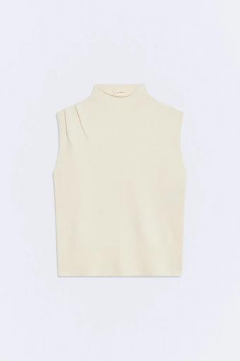 Top Delfos cuello alto blanco [0]