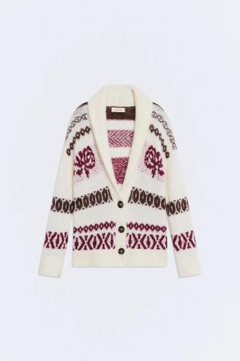 Cardigan rústico jacquard Cottage