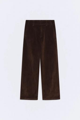 Pantalón palazzo pana marrón Dickens [0]