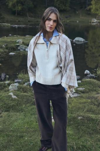 Pantalón palazzo pana marrón Dickens [1]