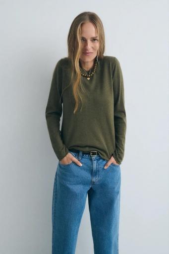 Jersey básico lana verde Adam [1]