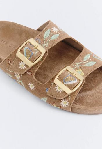 Sandalia piel flores Woodstock [2]