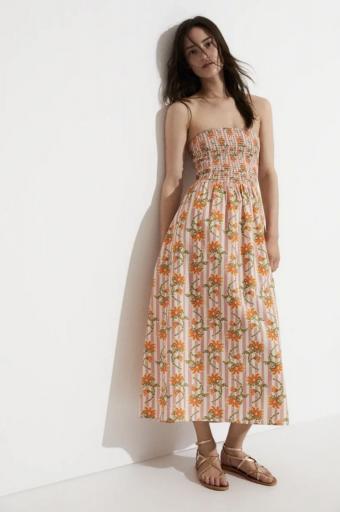 Vestido algodón rosa Amalfi [1]
