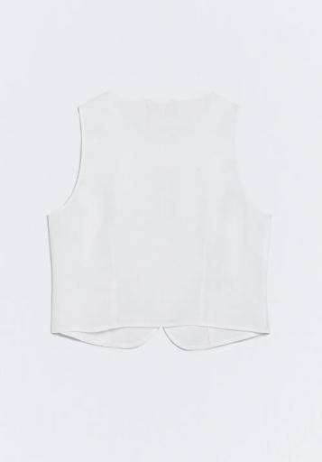 Top lino blanco Milos [4]