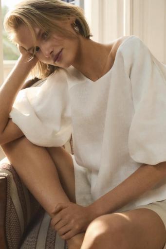 Blusa lino blanco Frida [3]