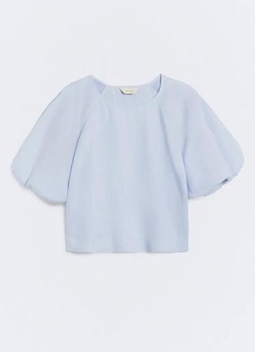 Blusa lino azul Frida [2]