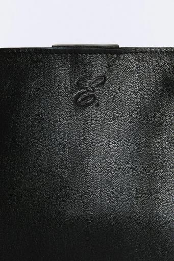 Bolso piel shopper negro [2]