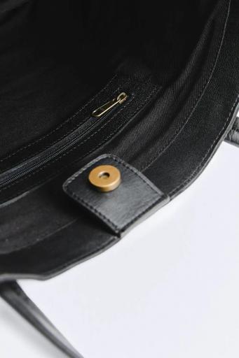 Bolso piel shopper negro [3]