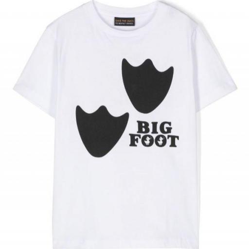 Camiseta blanca big foot