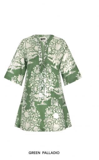 Kaftán/camisa shela palladio verde