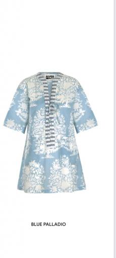 Kaftán/camisa shela palladio azul