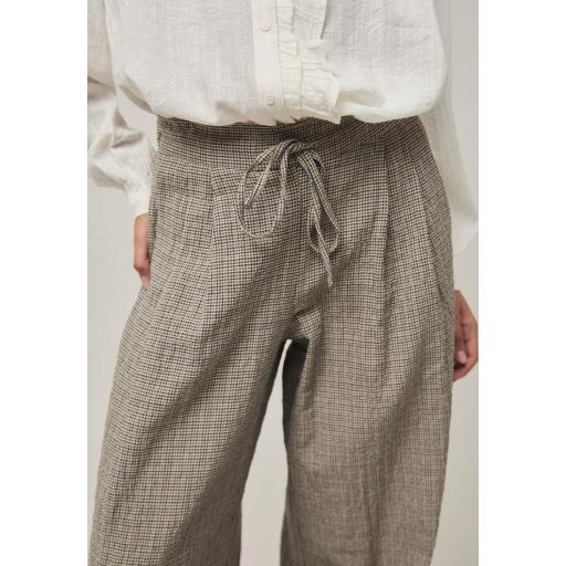 Pantalón ancho cuadritos Rita color único [2]