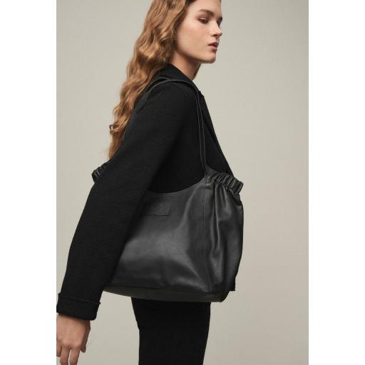 Bolso shopping piel Amil negro [0]