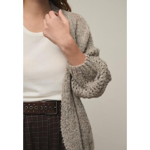 Chaqueta abierta manga calados Rosalba [3]
