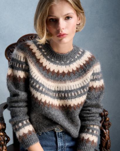 Jersey Madisson jacquard gris [1]