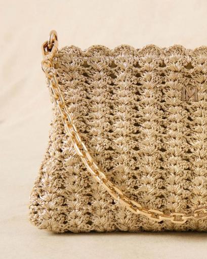 Bolso crochet dorado Serion [1]
