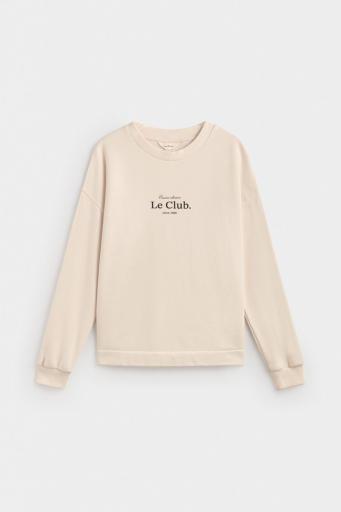 Sudadera algodón crudo Le Club