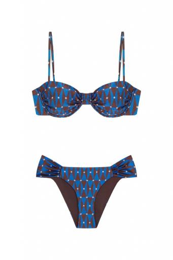 Bikini Balconette Vesper con braguita clásica fruncida [0]