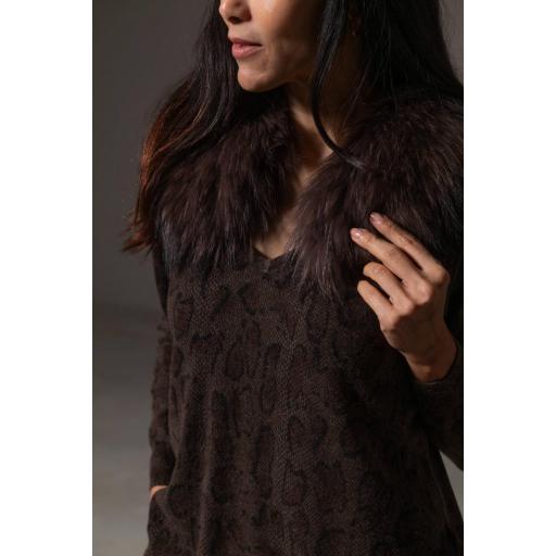 Jersey pico cashmere mocca snake [2]