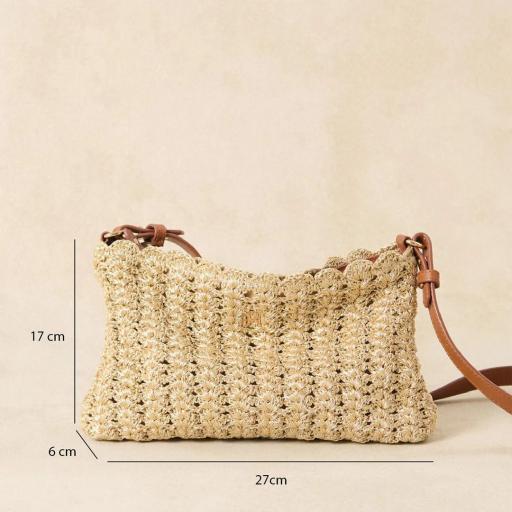 Bolso crochet dorado Serion [1]