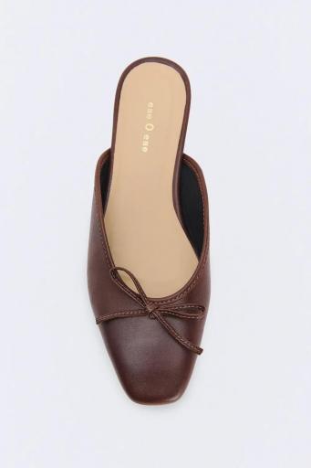 Bailarina marrón chocolate lazo Anne [1]