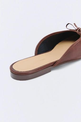 Bailarina marrón chocolate lazo Anne [3]