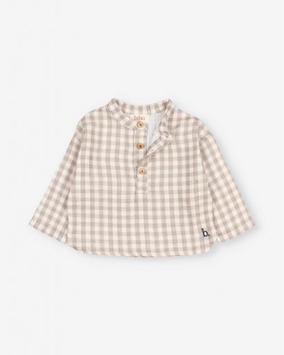 Camisa bebe vichy gris [1]