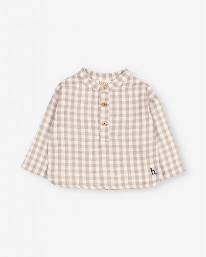 Camisa bebe vichy gris [0]