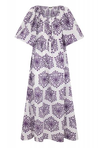 Vestido ballon purple lotus