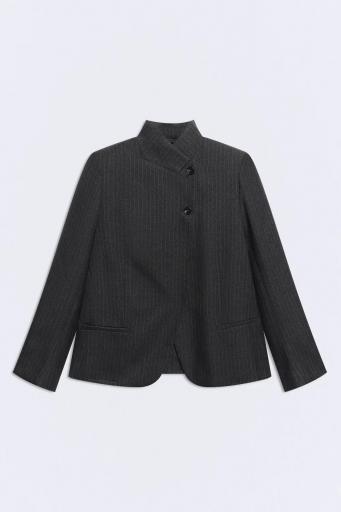 Blazer gris raya diplomática apertura Bastian [0]