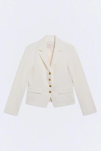 Blazer entallado lino blanco Chicago