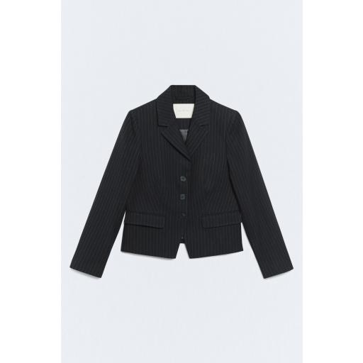 Blazer sastrero raya diplomática marrón Chicago [2]