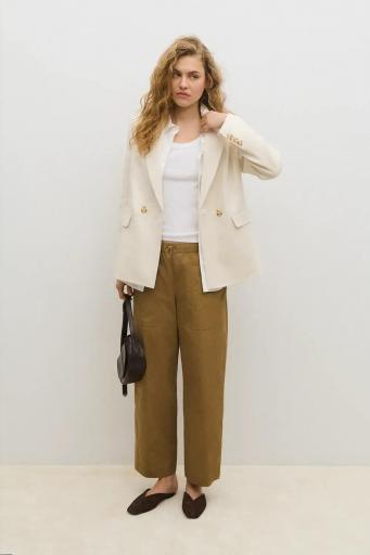 Blazer oversize lino crema Frank [2]