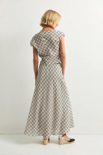 Falda cuadros evasé Avignon [4]