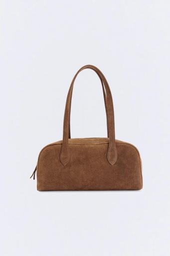 Bolso piel marrón Baguette Soho [0]