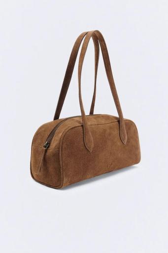 Bolso piel marrón Baguette Soho [2]