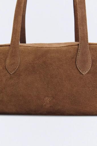 Bolso piel marrón Baguette Soho [1]