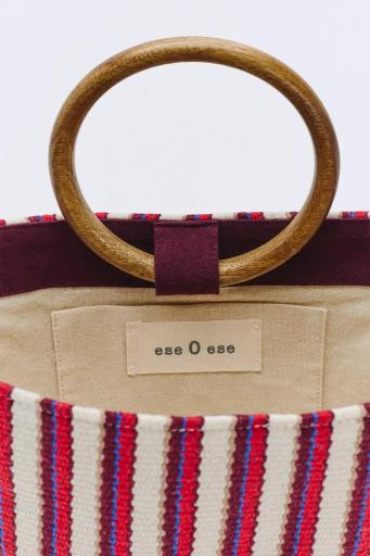 Bolso mano capazo rayas Oaxaca [1]