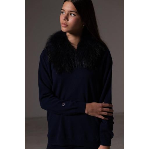 Jersey pico cashmere navy [1]