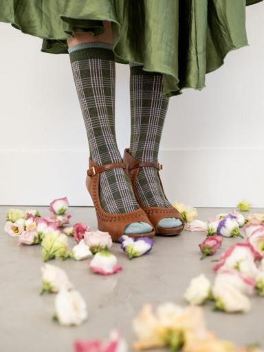 Calcetines tartan verde [1]