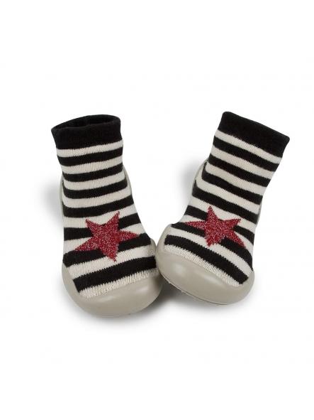 Zapatillas para casa-modelo Vivienne estrella roja