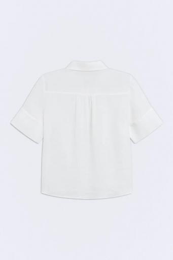 Camisa ramio blanco manga corta Binibeca [1]