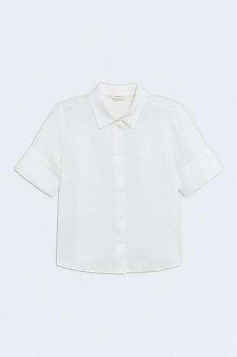 Camisa ramio blanco manga corta Binibeca [0]