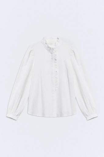 Camisa algodón blanco Emiliana [0]
