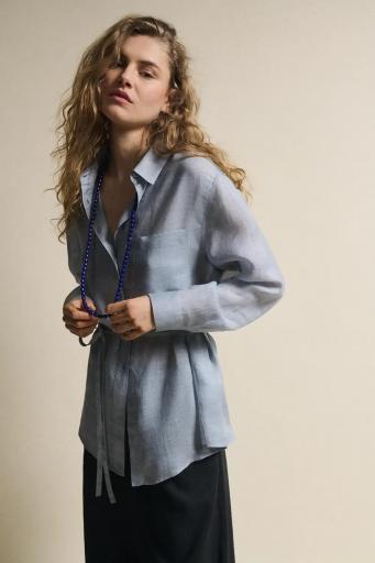 Camisa ramio oversize azul Kalahari [2]