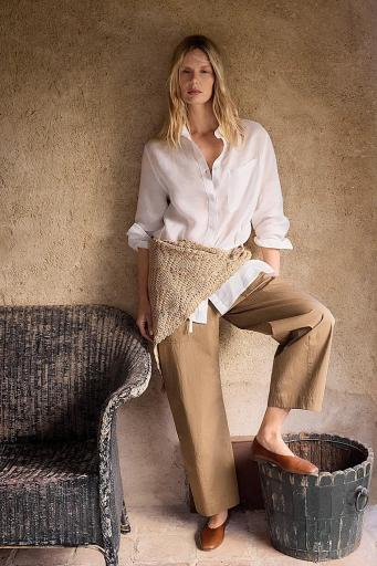 Camisa ramio oversize blanco Kalahari [4]