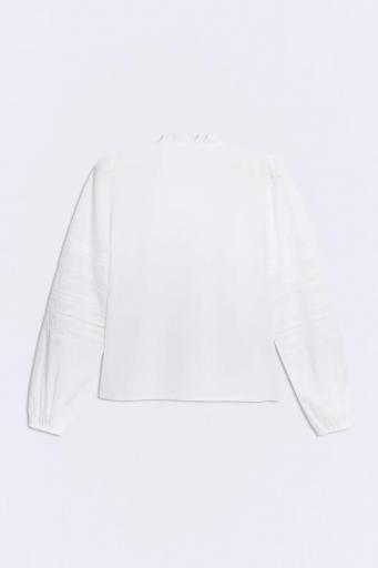Camisa blanca algodón cuello botones Ramona [1]